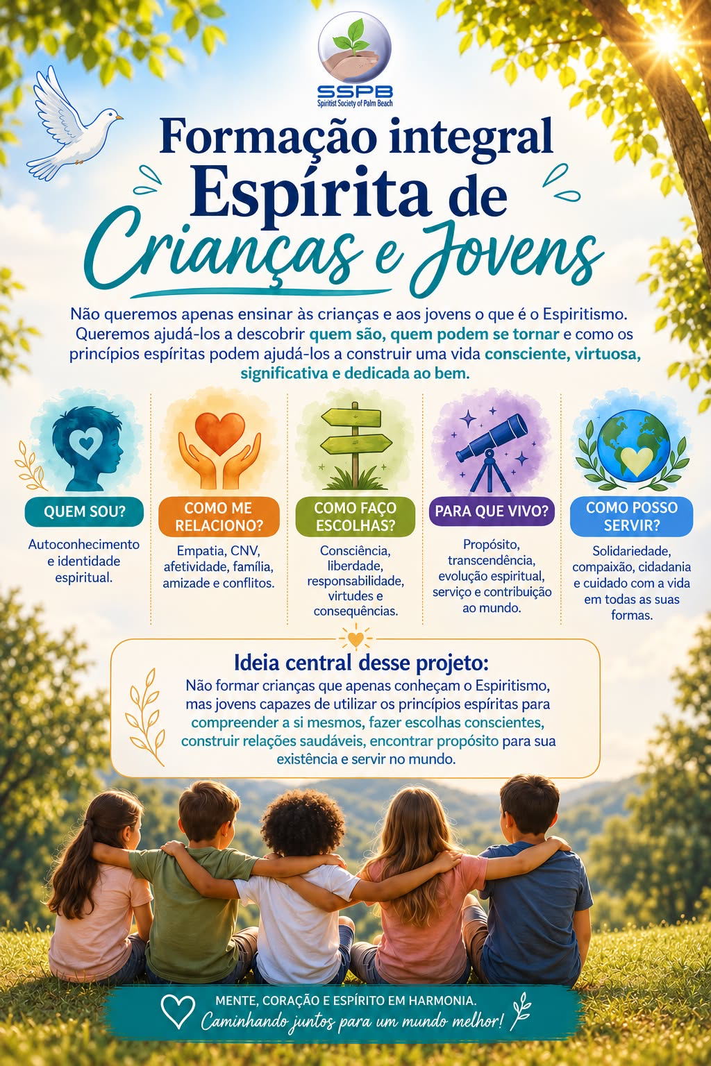 Formação integral espírita de crianças e jovens